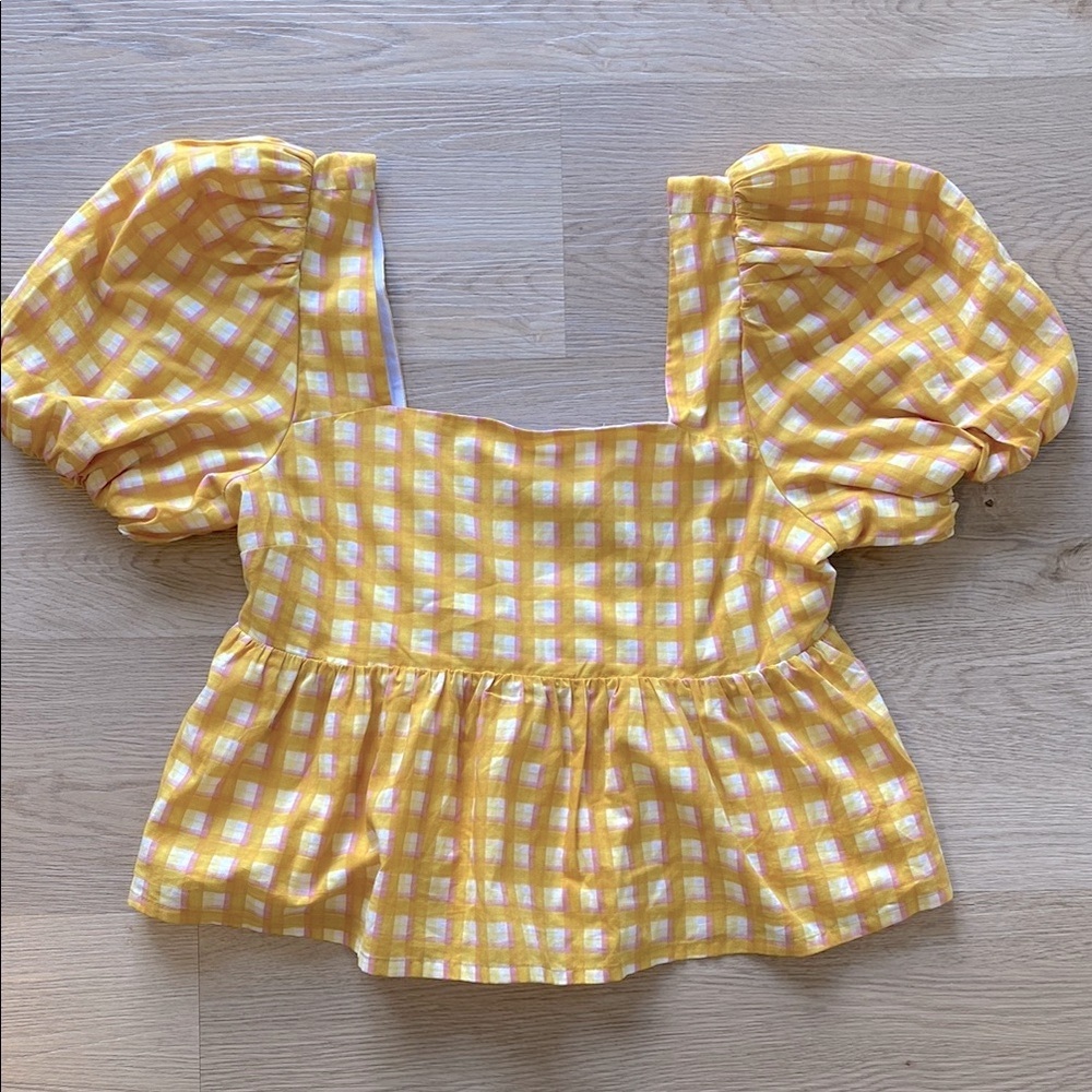 NWT Hudson North Picnic Peplum Blouse